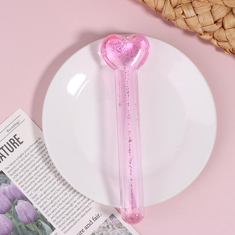 Ледяные глобусы в форме сердца для женских процедур для лица, охлаждающие косметические шарики, роллер для лица, компресс, ледяной шар, массажер для глаз, инструмент с морозильными глобусами