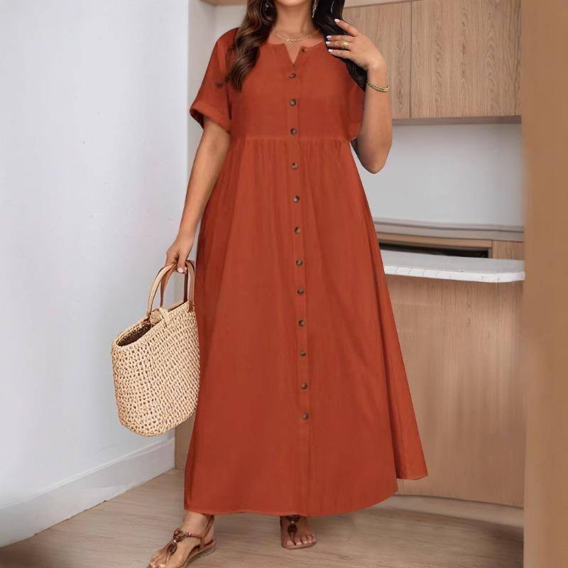 Элегантное женское весенне-летнее свободное платье с высокой талией