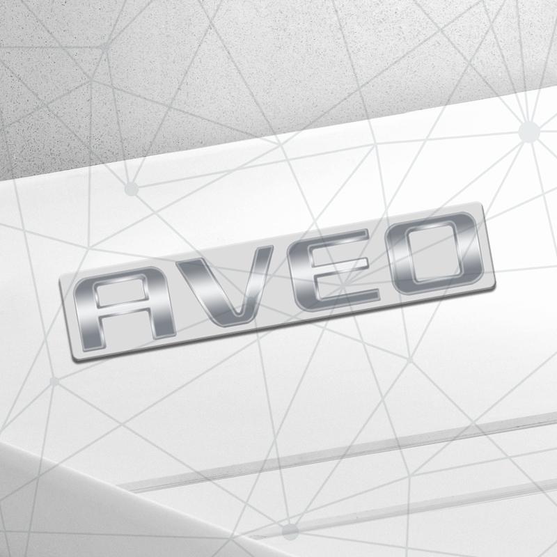 3D Auto Metal AVEO Badge Car Rear Trunk Emblem Sticker LOGO Decor For Chevrolet Cruze Spark Sail Orlando Sonic Body Styling