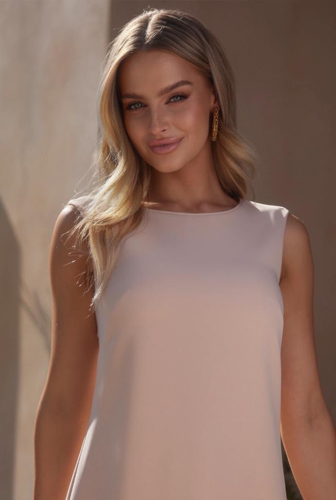 Sansita - Mini Dress with Fancy Bottom