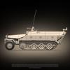 714 деталей WW2 Бронированный SD.KF5.251 Полугусеничная Легкая Бронированная Машина Солдат MOC Модель Строительные Блоки Кирпичи Игрушки без коробкиДля Детей