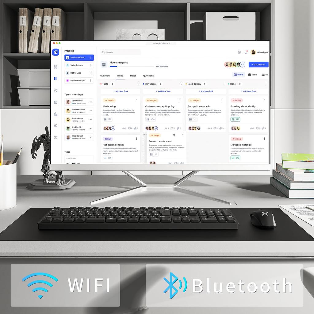 WEY Desktop PC PC LCD Full HD 2-го поколения Core i5 Настольный компьютер с MS Office 2019, оснащенный Windows и мышью в комплекте Компьютер с высокой скоростью