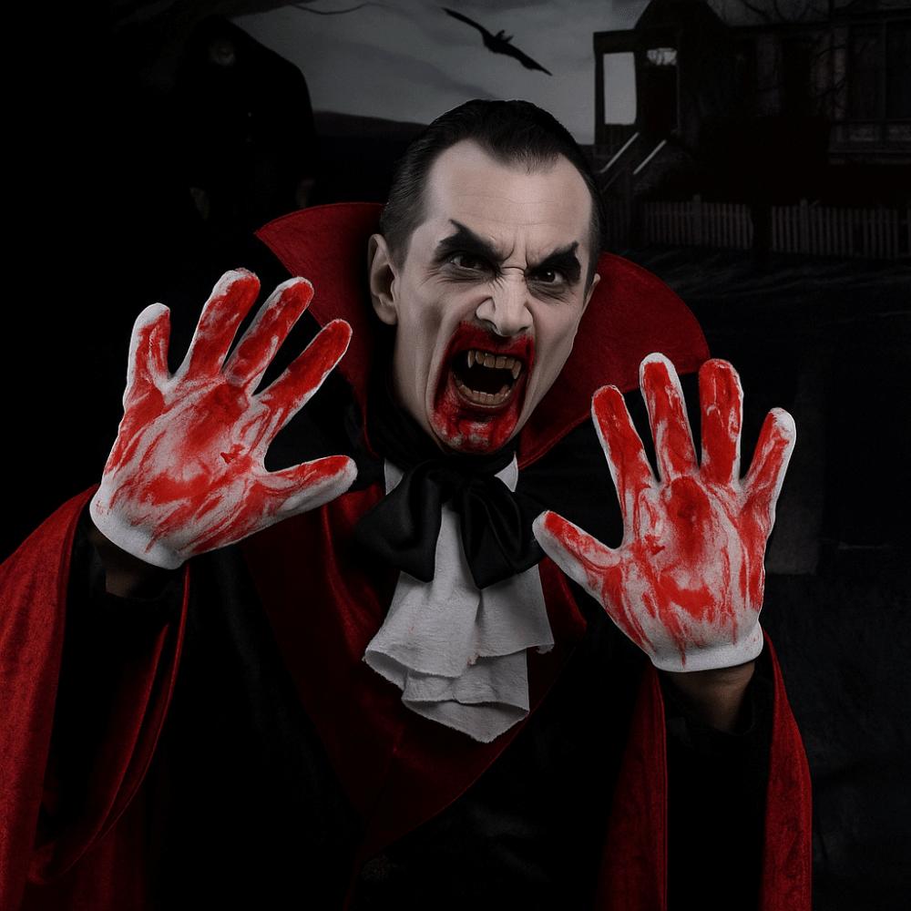 Ghost Blood Mittens Dress Up Cosplay Props Terrifying Blood Stain Masks  Prank