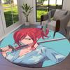 FairyTail Round Area Rug,Carpet Rug for Living Room Bedroom Sofa Playroom Decor,Non-slip Floor Mat