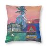 Key West Florida Southernmost Square Pillowcase Polyester Linen Velvet Creative Decorative Pillow Sofa Seater Cushion Cover