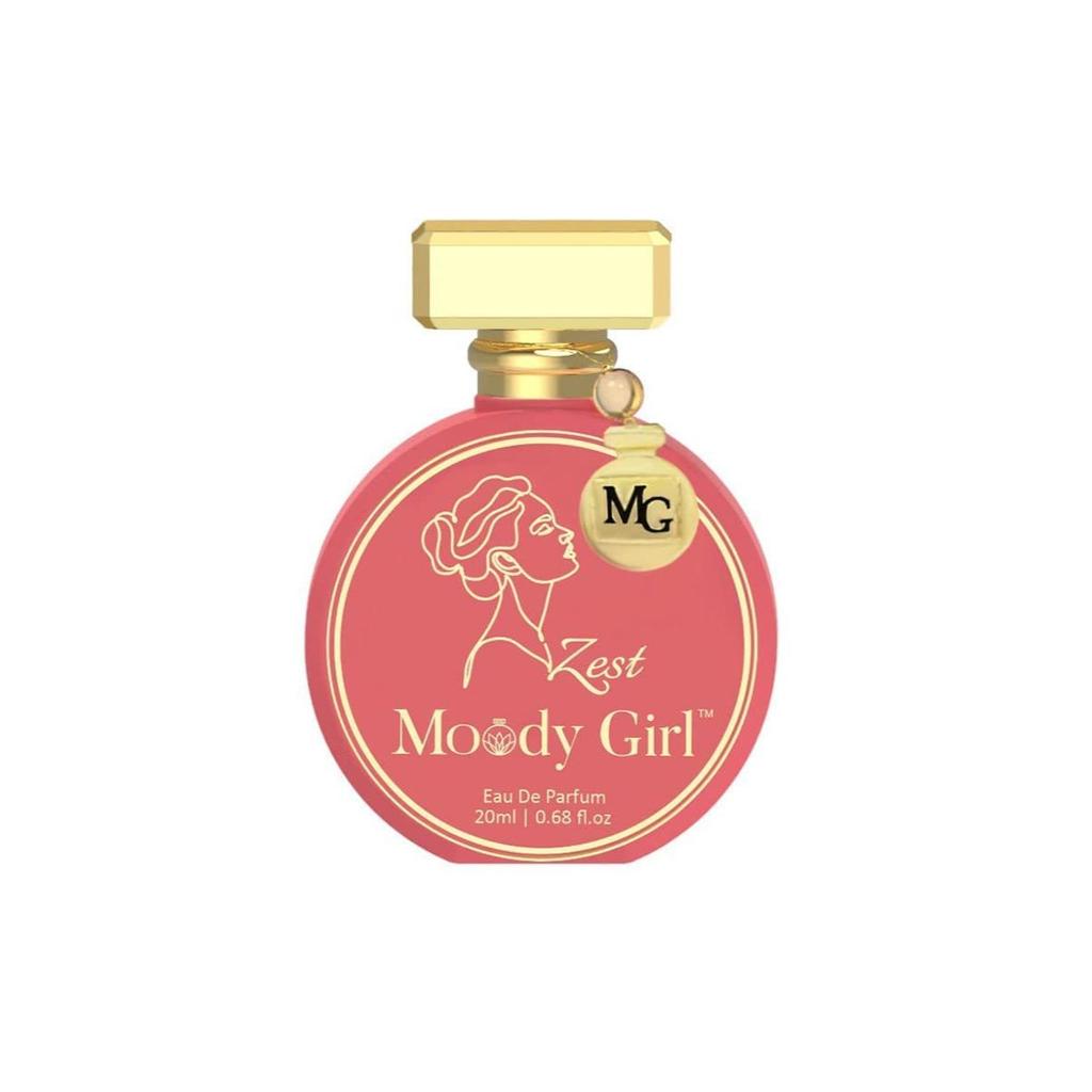 Moody Girl Ayesha's Favourite Zest, Every Day Perfume For Women, Fruity & Gardenia, Skin Friendly, E 20ml | 0.68 Fl.oz