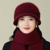 New Autumn and Winter Women's Fleece Basin Hat, Ear Protection Hat, Knitted Wool Hat