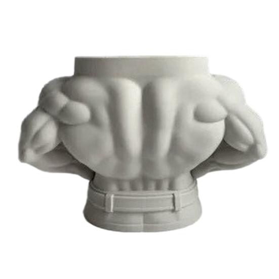 3D Printed Pen Holder, Bodybuilder Torso Shape, Muscular Fitness Desk Organizer, Creative Desktop Decoration, Gift for Boys