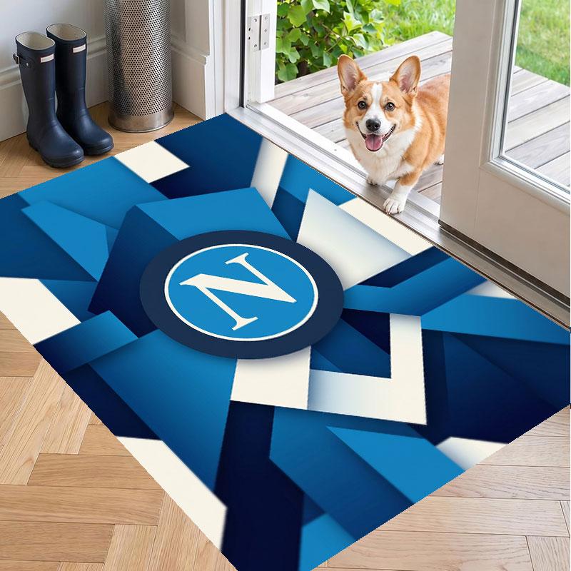 Soft Floor Carpet Napoli FC Pattern Area Rug Decorative Mat For Home Room Decoration