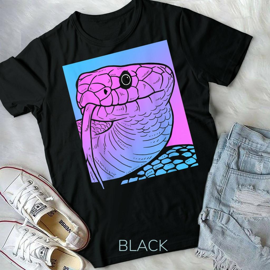 Vaporwave Змея Эстетика Футболка Пастельный Гот Змей Унисекс Форма Футболка