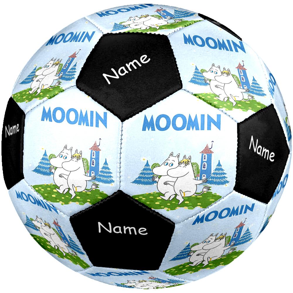 Custom Name Moomin Theme Size 5 Soccer Ball, Suitable for Both Indoor and Outdoor Matches, a Gift Suitable for Everyone.