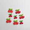 100pcs Kawaii Diy Resin Mini Cherry Charms Flatback Doll House Miniatures Scrapbooking Supplies Embellishment Cabochon Materials