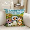 Animation Puffin Rock Cushion Cover Pillowcase Set Pcs x x Breathable Washable Sofa Cushion Cover