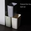 Bathroom Gap Trash Can Uncovered Narrow Plastic Waste Basket with Fixed Hole Space Saving Slim Garbage Can for Bedroom Kitchen Living Room Office