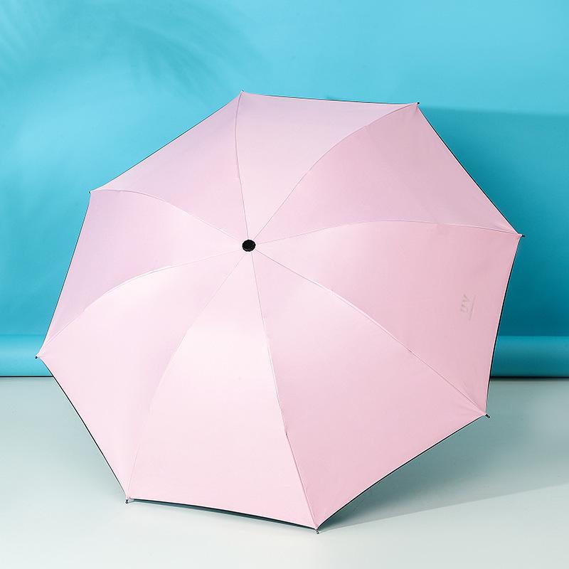 Twelve-Bone Extra-Large Dual-Use Manual Umbrella with Black Glue Sunscreen