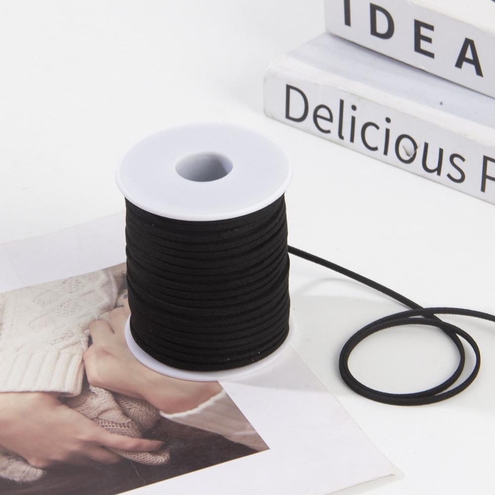 3 мм искусственная замша плетеный шнур плоский замшевый шнур новый DIY веревка ручной работы