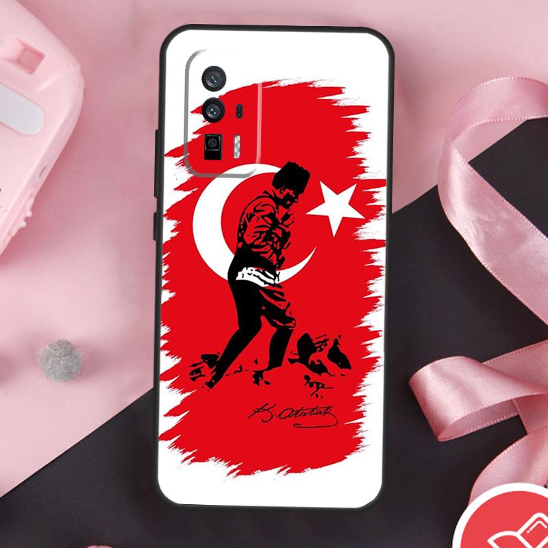 Mustafa Kemal Ataturk Case For Xiaomi 13T 11T 12T Pro 12 Lite 13 14 Ultra POCO F6 F5 M6 X3 X5 X6 Pro F3 M5s Cover