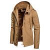 European and American Men's Slim-Fit Hooded Solid Color Jacket for Autumn/Winter
