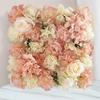 Artificial Rose Flower Wall Panel Wedding Bridal Baby Shower Party DIY Square 3D Floral Wall Backdrop Decoration Photography Adult Sex Wear