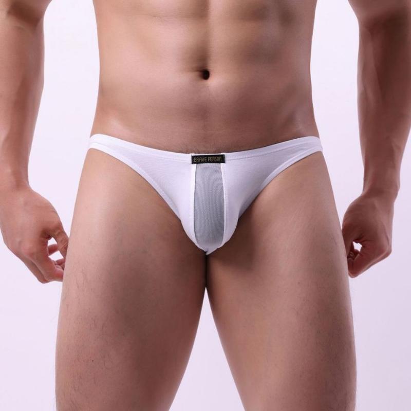 Мужские хлопковые трусы-слипы с низкой посадкой, тонкие, мягкие, однотонные, удобные, дышащие, облегающие