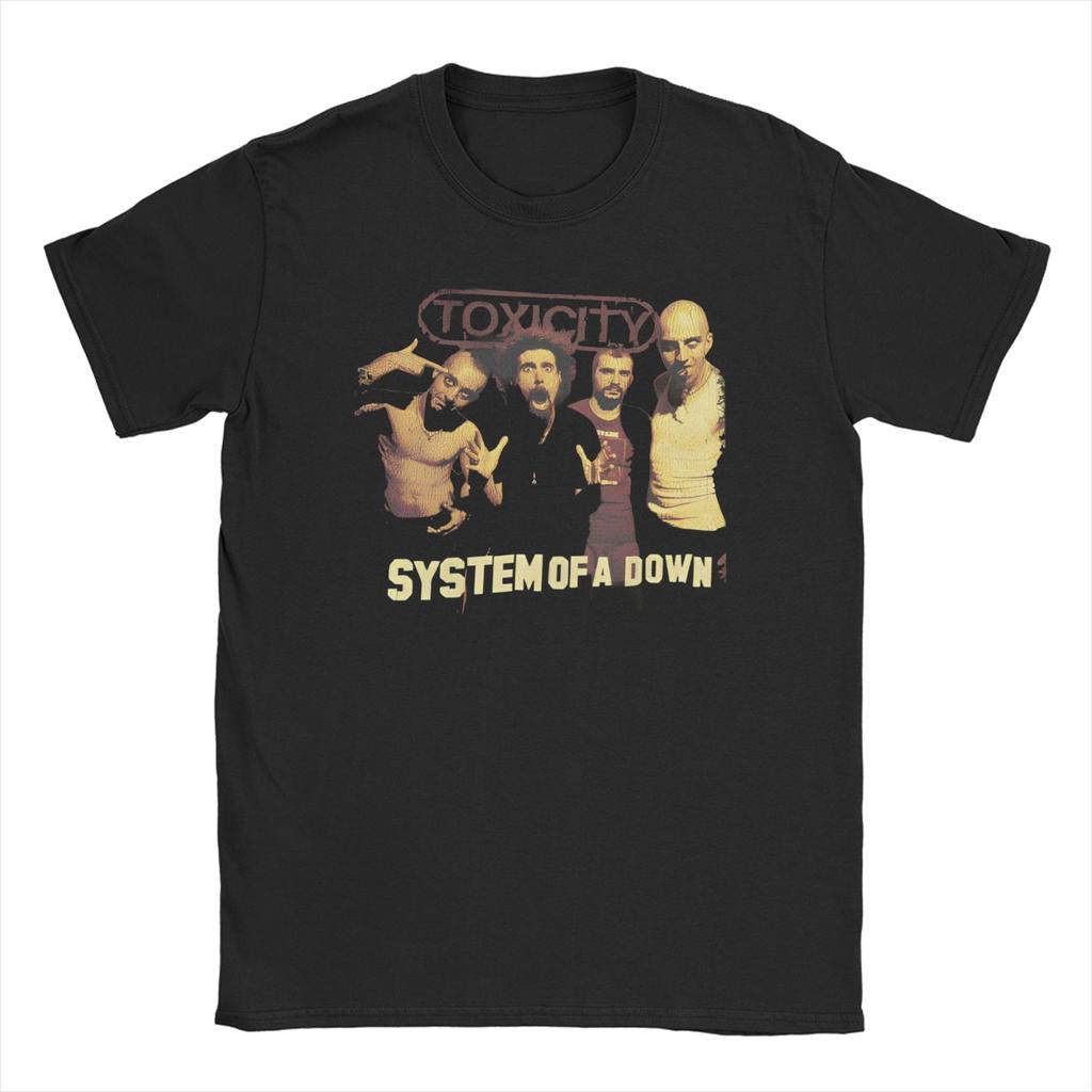 Футболка для мужчин и женщин в стиле Рок Хэви-метал Группа SYSTEM OF A DOWN SOAD Футболки с коротким рукавом с круглым вырезом Хлопок Большие размеры Топы