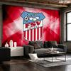 FSV Zwickau Football Club Crest Wall Tapestry Red Geometric Background Hanging Cloth Sport Fan Bedroom Living Room Wall Decor