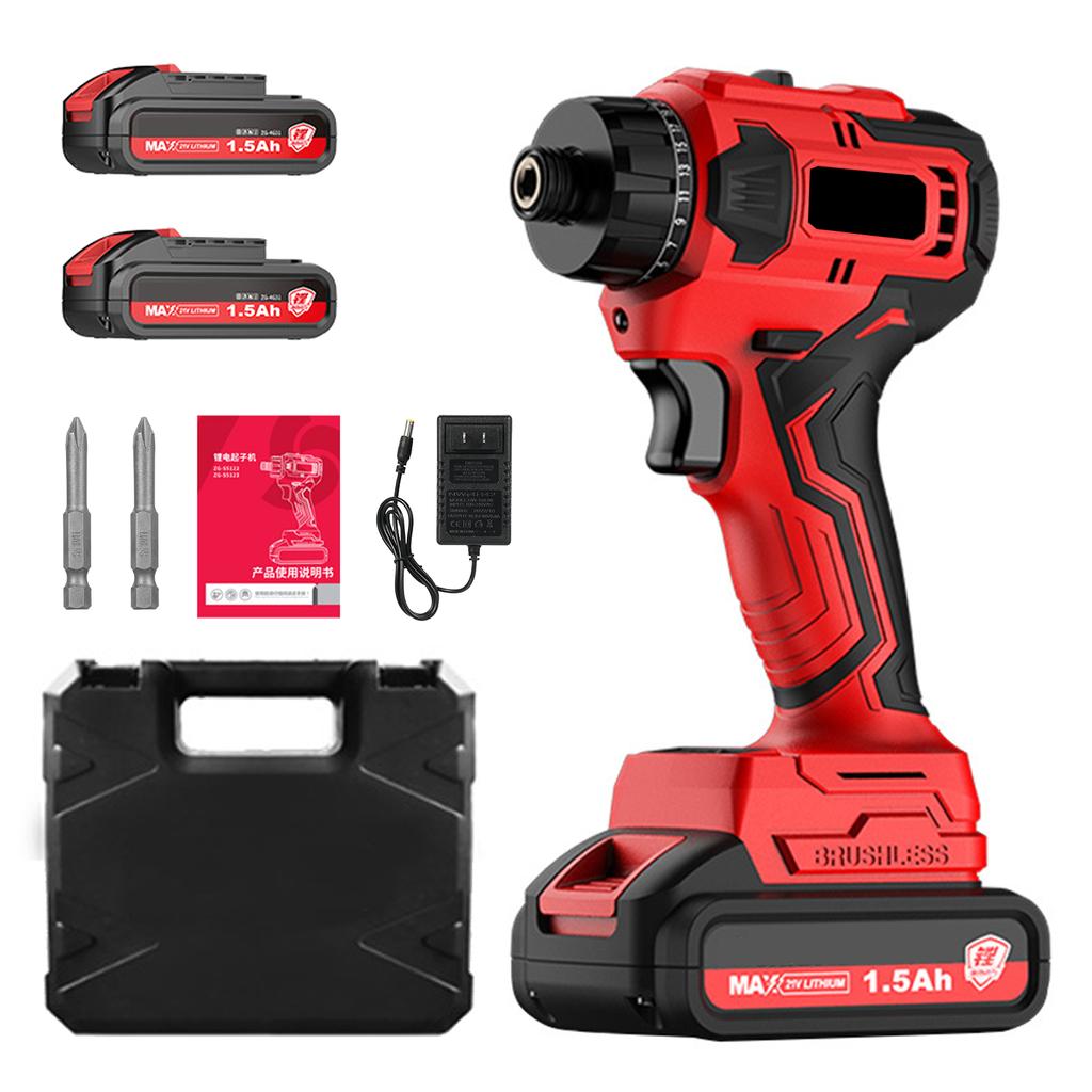 Бесщеточная литиевая отвертка 21 В, 2 режима управления скоростью, набор инструментов для ремонта, электрическая отвертка, перезаряжаемая отвертка