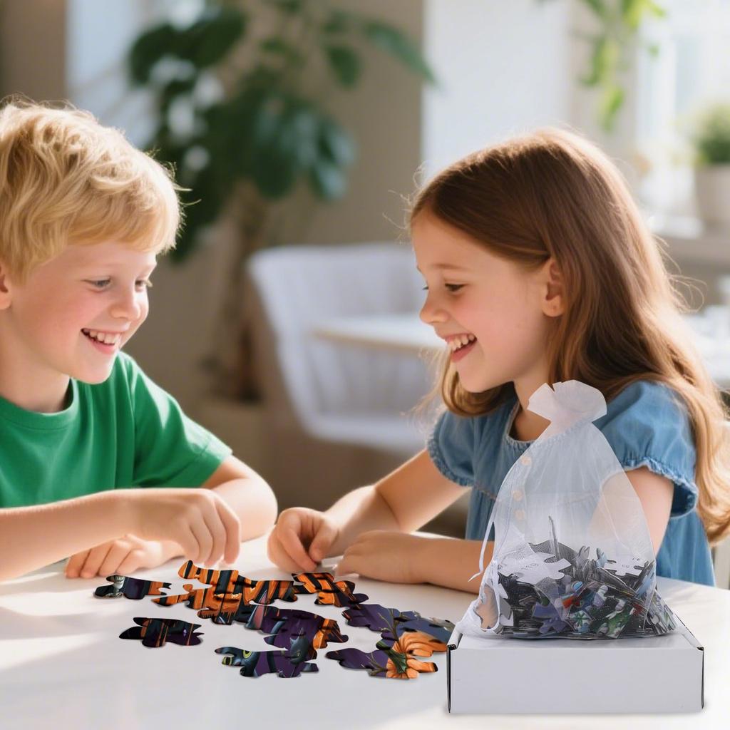 Пазл на Хэллоуин – Пазл для семейных посиделок для украшения дома и досуга