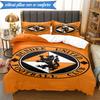 3PCS Dundee United Crest Printed Soft Bedding Set,Including 1pc Duvet Cover And 2pcs Pillowcases Perfect for Bedroom, Dormitory, Fan gift