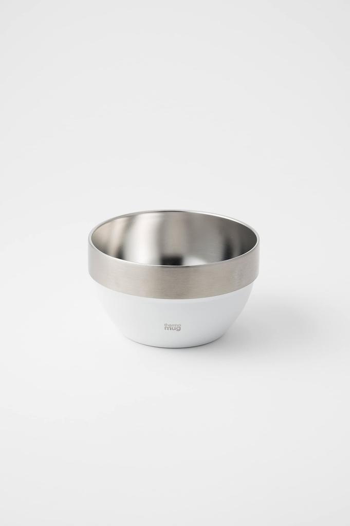 Термокружка штабелируемая SB23-32 Миска, 320 мл, Белая, Двустенная, Вакуумная