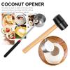For Young Coconuts N1N Cooking Coconut Opening Tool Set Hammer Coconut Opener Coconut Shell Puncher