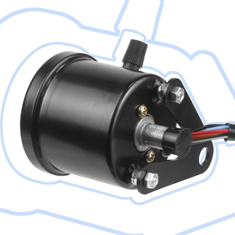 2,56-дюймовая приборная панель мотоцикла со спидометром, одометром, светодиодным цифровым дисплеем, 12 В, универсальный прибор