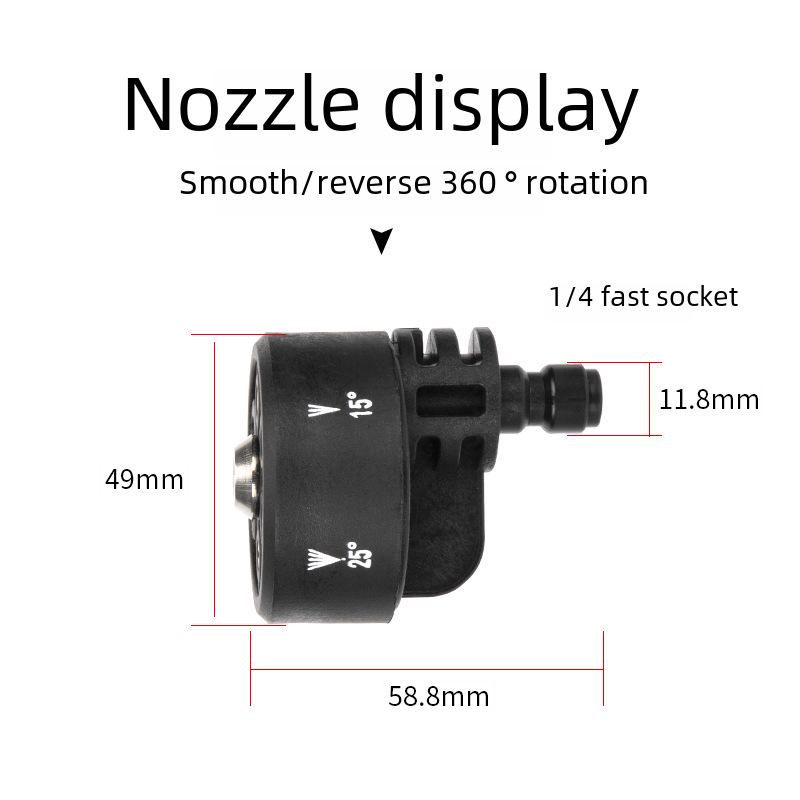 Беспроводная портативная мойка высокого давления для автомобиля с литиевой батареей и многофункциональной насадкой 6-в-1.