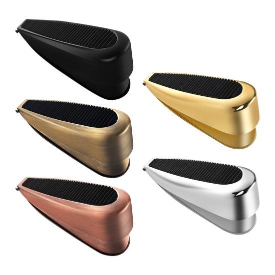 Пружинный дверной стопор, клиновой настенный протектор, прочный, регулируемый по высоте, противоскользящее резиновое дно