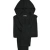 DOYOUKNOWMC 25FW Hooded Neck Warmer and Black Knit Muffler