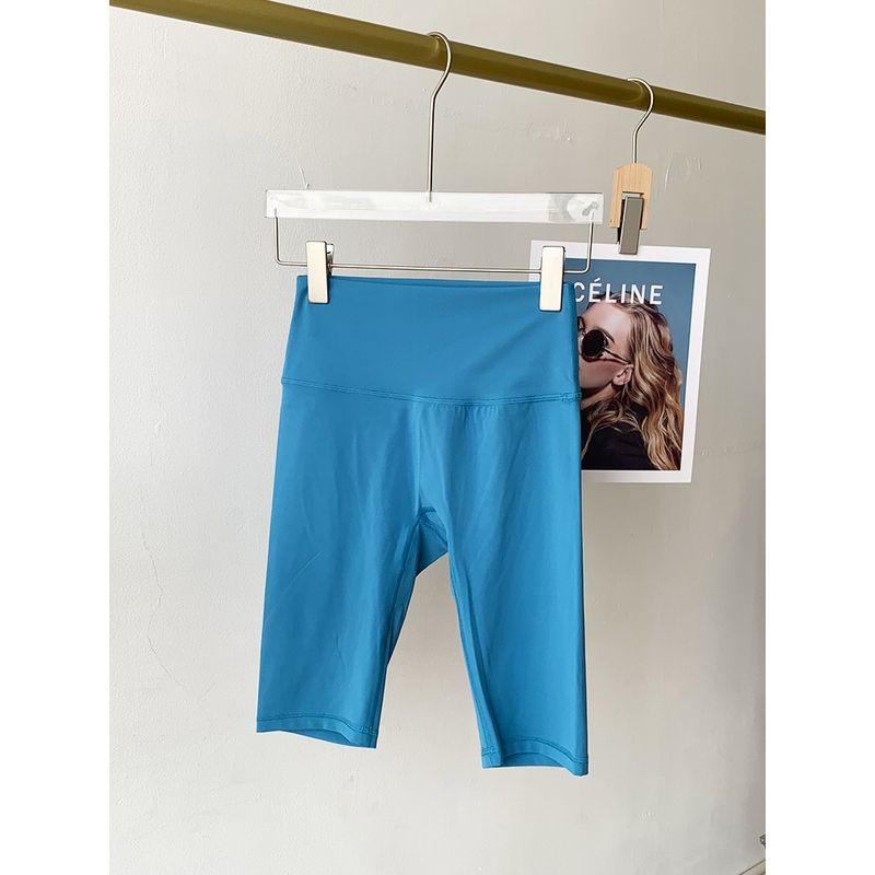 Lu Same Yoga Shorts Women's Summer New Free Size No Embarrassment Line Belly Contracting Hip Lifting Sport Workout Cropped Pants