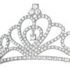 Свадебная корона свадебная вечеринка мода принцесса гребень корона повязка на голову сплав кристалл корона тиара вечерние аксессуары