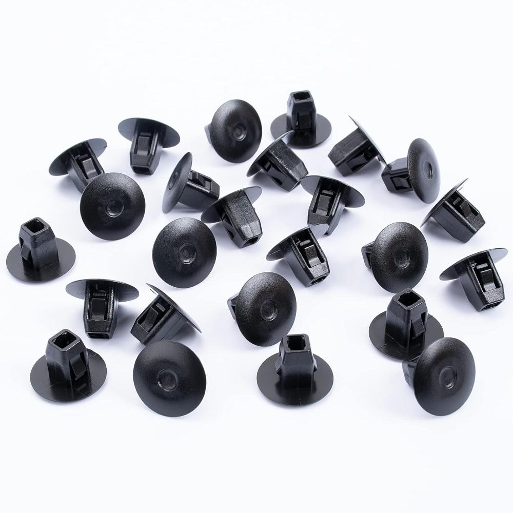 50Pcs Nylon Accord Accessories Black Bumper Clips Car Retainer Body Clips For Car