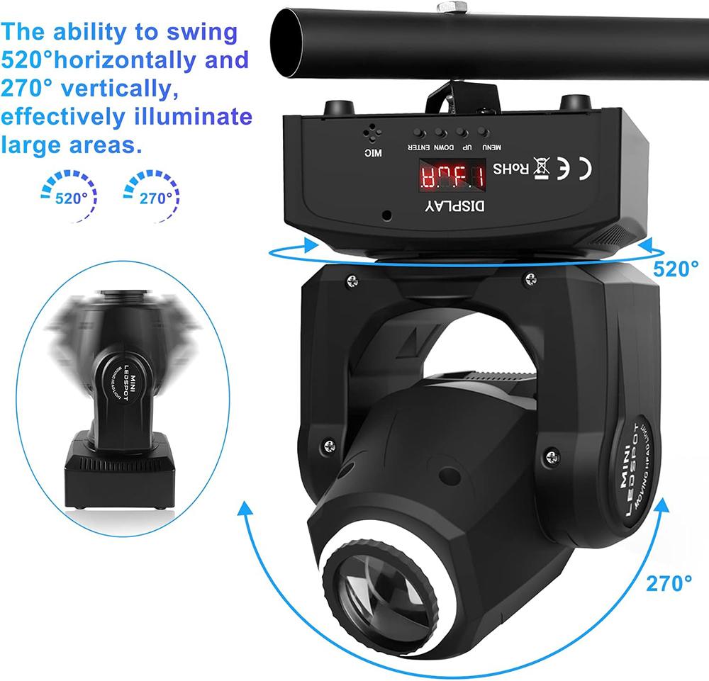 2025 Новые Светильники 1/2/4 ШТ Светодиодные Прожекторы Beam с Поворотной Головкой 80 Вт Вращающийся Светильник Dj Дискотека KTV Сцена Вечеринка Бар Свет Шаблон Прожектор
