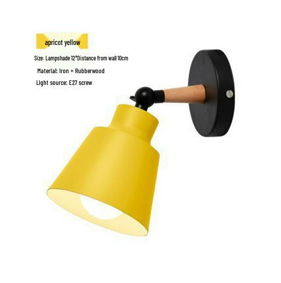 Скандинавский Современный Настенный Светильник Макарон - Спальня, Ресторан, Коридор, Лестница и Гостиная E27 Ночник.