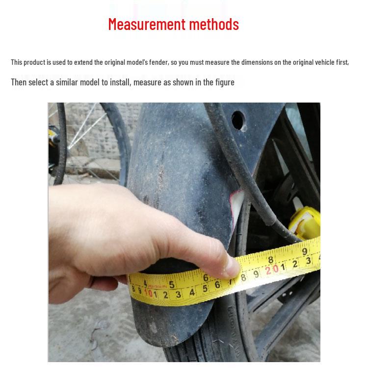 Переднее крыло CFMOTO 2025: Универсальное удлиненное заднее крыло-брызговик для электромотоциклов