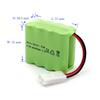 Gecoty 9.6V Ni-MH, 2400 мАч Перезаряжаемая батарея с разъемом KET-2P и зарядным кабелем, Подходит для многих типов RC-гигантских грузовиков, RC-боевых танков и