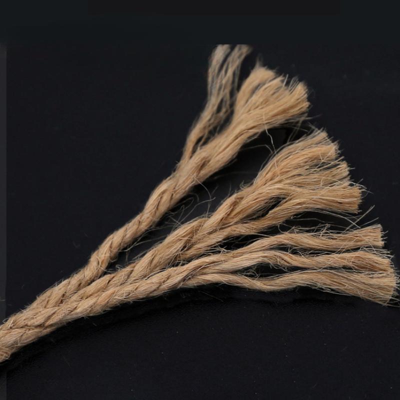 Джутовая веревка 2 мм, натуральный толстый садовый шпагат для поддержки растений, связывания в пакеты, поделок, упаковки, кружевных проектов