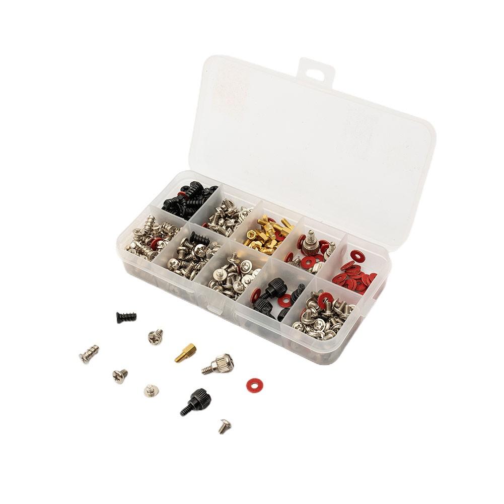 300pcs PC Computer Screws Standoffs Set Kit for Hard Drive Motherboard Case Fan