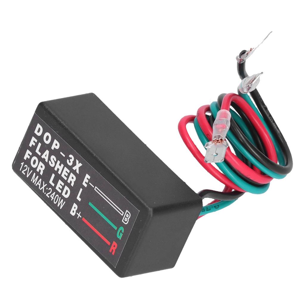 Flash Relay DOP‑3X 12VDC 20A Universal LED Turn Signal Flasher Relay for Car Motorcycle