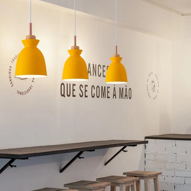 Горячая Распродажа Скандинавская Люстра Креативная Личность Ресторан Кафе Современный Макарон Одноламповый Коридор Лампа Музыкальный Инструмент Новая