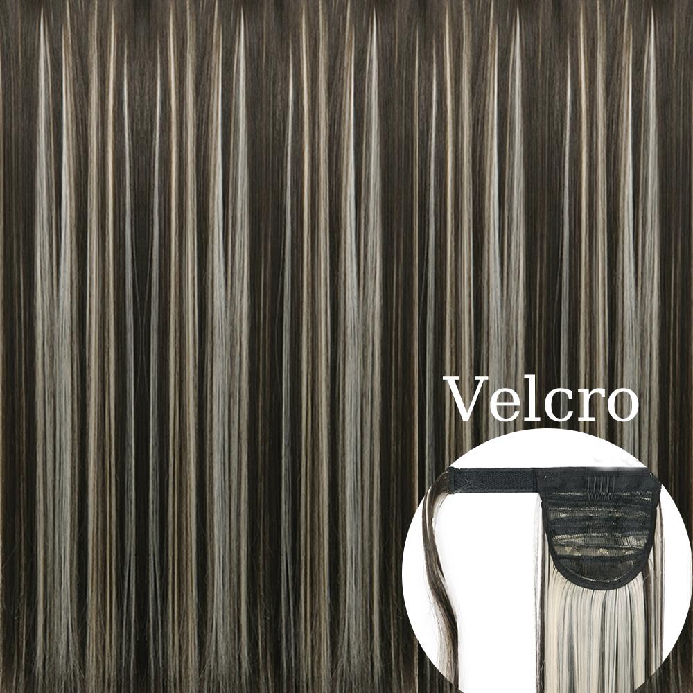 MERISIHAIR 22 34 дюйма синтетические прямые волосы для наращивания хвоста натуральный галстук-бабочка шиньон конский хвост наращивание волос для женщин