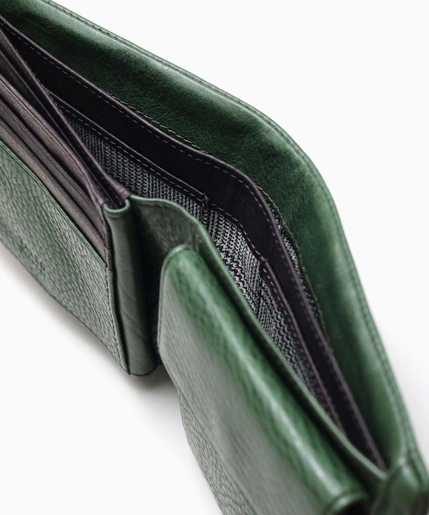 Takeo Kikuchi Sophia Аксессуары Кошелек бифолд с внутренним отделением Белла, Зеленый, Нет. 761603