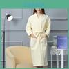 Premium Cotton Hotel Bathrobe With Thickening Toweling Material And Custom Logo For Guest Comfort