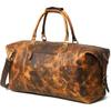 New Buffalo Leather Duffle Bag 24 Inch | Genuine Leather Travel Overnight Bag for Men & Women | Carry On Mens Duffel Bag